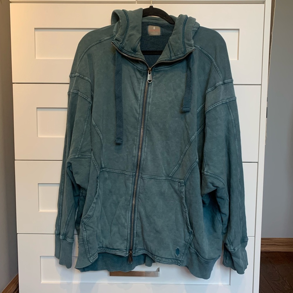 Free people movement all your love oversized zip hoodie